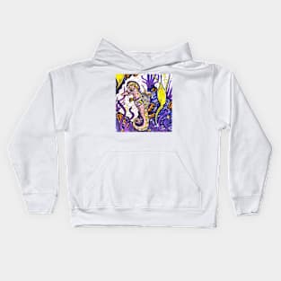 Shrimp & Seahorse Fun Art Kids Hoodie